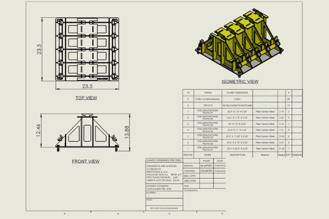 Design Support for Blower Housing Inspection Gage - Project Image 5
